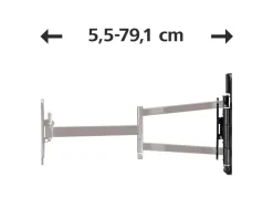 Hama 108732 Tv-Wandhalterung Fullmotion 19-48" Schwarz