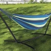 Hangematte Mit Gestell 270X108X100Cm Blau Gestreift