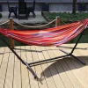 Hangematte Mit Gestell 270X108X100Cm Rot Gestreift