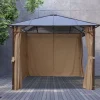 Hardtop-Gartenpavillon Mit Seitenteilen 3X3M