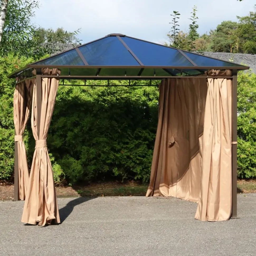 Hardtop-Gartenpavillon Mit Seitenteilen 3X3M