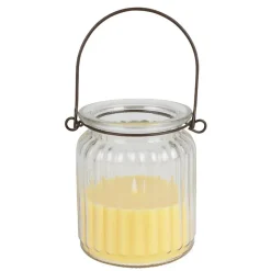 Henkelglas Mit Citronella 7,5X9,5Cm Pastell