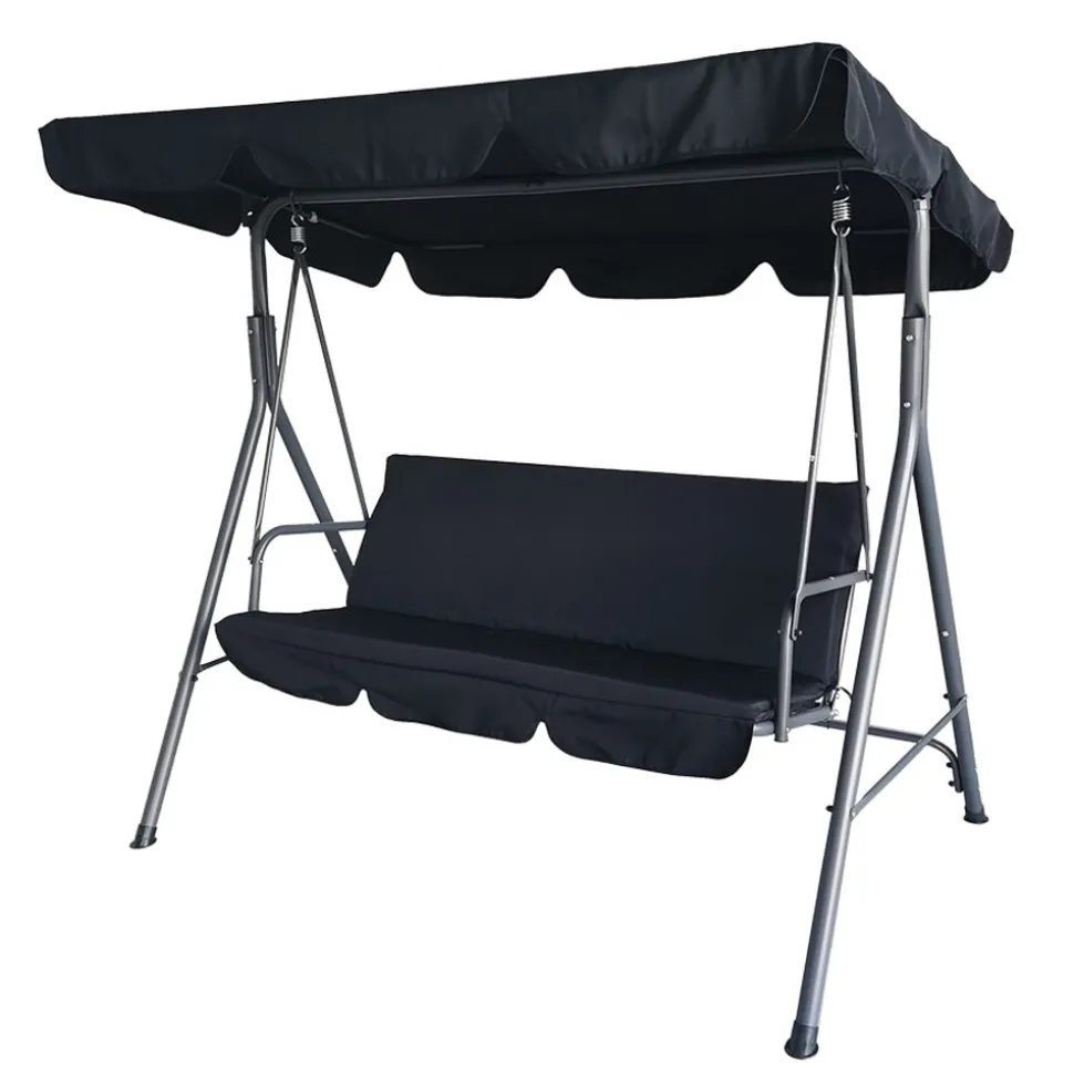 Hollywoodschaukel 2-Sitzer 170X153X110Cm Anthrazit