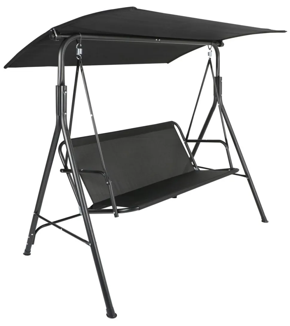 Hollywoodschaukel 170X110X153Cm Anthrazit