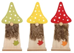 Holzdeko Herbstwichtel 41Cm