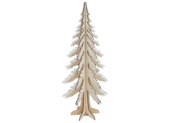 Holzdeko Tanne Mit Glitzer 45Cm