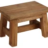 Holz-Hocker Ranch Rustikal 30X20X20Cm Natur