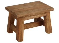 Holz-Hocker Ranch Rustikal 30X20X20Cm Natur