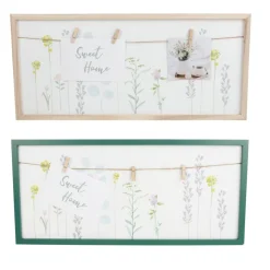 Holz-Memoboard Blumenprint