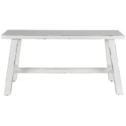 Holz-Sitzbank Ranch Used-Look 90X34X46Cm Weis