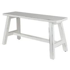Holz-Sitzbank Ranch Used-Look 90X34X46Cm Weis