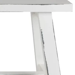Holz-Sitzbank Ranch Used-Look 90X34X46Cm Weis