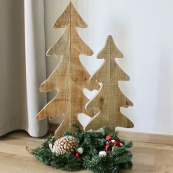 Holz-Weihnachtsbaum Klein 28,5X65X10Cm