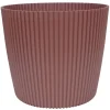 Indoor-Ubertopf Milly Rillendesign 29Cm Dunkelrosa