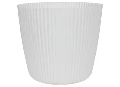 Indoor-Ubertopf Milly Rillendesign 29Cm Weis