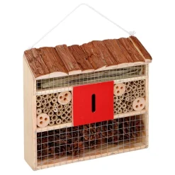 Insektenhotel Mit Fichtenholzdach 29X27X10Cm