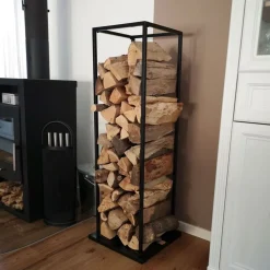 Kaminholzhalter Aus Stahl 40X118X40Cm