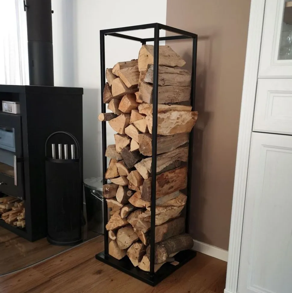 Kaminholzhalter Aus Stahl 40X118X40Cm