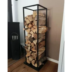 Kaminholzhalter Aus Stahl 40X118X40Cm