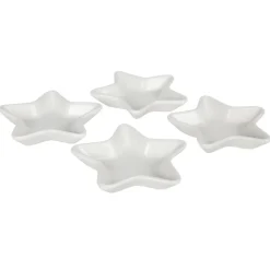 Keramik-Dipschalchen Stern 4Er-Set