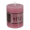 Kerze Rustikal 68X80Mm Altrosa