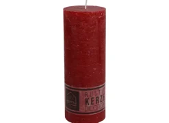 Kerze Rustikal 68X180Mm Bordeaux