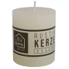 Kerze Rustikal 68X80Mm Champagner