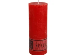 Kerze Rustikal 68X180Mm Rot