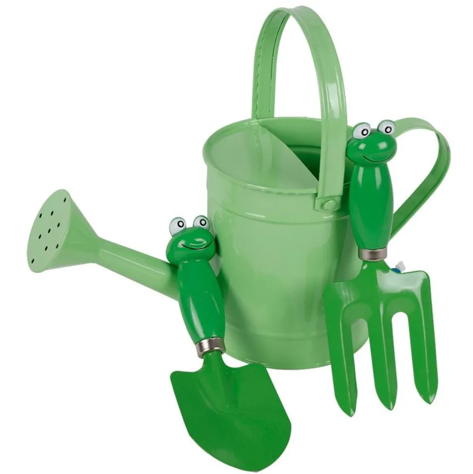 Kinder-Gieskannen-Set Frosch 3-Teilig
