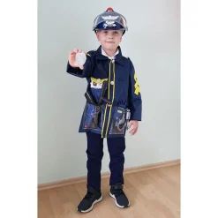 Kinderkostum Polizei Mit Sound-Helm Und Zubehör