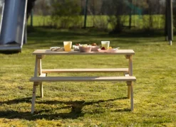 Kinder-Picknicktisch Aus Kiefernholz 90X50X79Cm