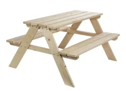 Kinder-Picknicktisch Aus Kiefernholz 90X50X79Cm