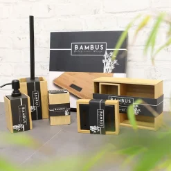 Kosmetik-Kastchen Aus Bambusholz 2-Teilig