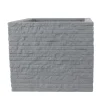 Kubus Ziegel-Pflanzkübel 39X33X39Cm Grau