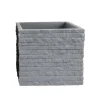 Kubus Ziegel-Pflanzkübel 27X24X27Cm Grau