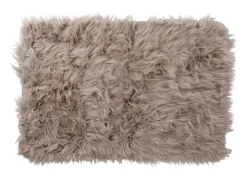 Kunstfellteppich 90X60Cm Taupe