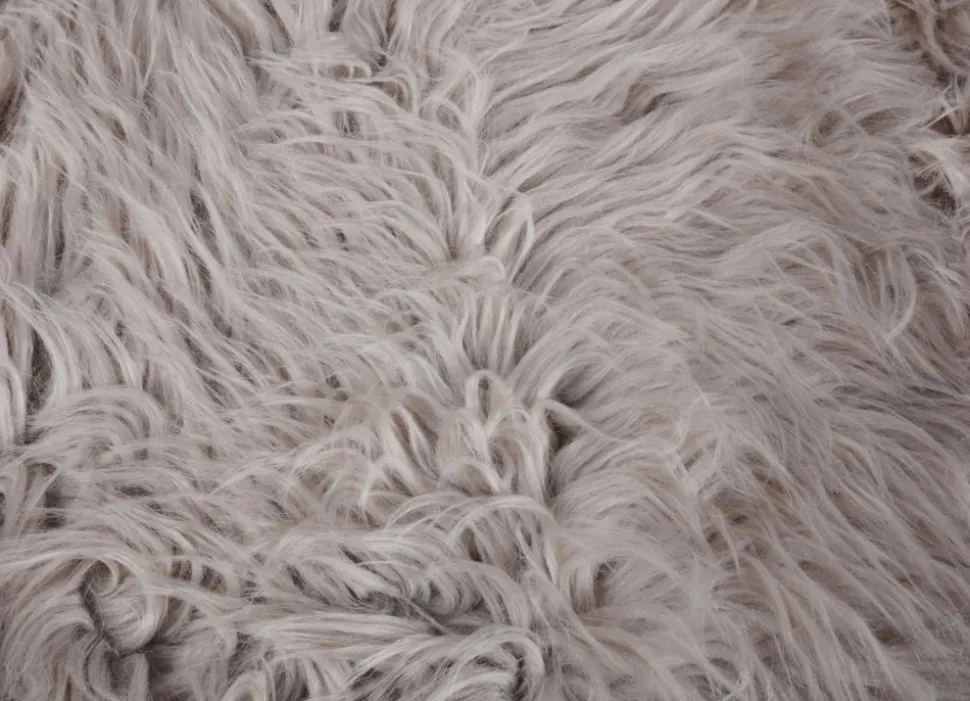 Kunstfellteppich 90X60Cm Taupe
