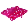 Kuscheldecke Herzen 130X160Cm Mit Beutel Pink