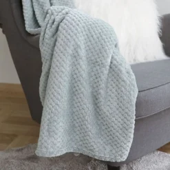 Kuscheldecke Mit Waffelmuster 150X200Cm Grungrau