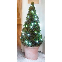 Led-Ausenlichterkette Mit 30 Leds Und Timer 2,33M Warmweis