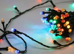 Led-Diamantkopf-Lichterkette Mit Timer 22,9M 200 Leds Multicolor
