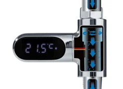Led-Durchlauf-Thermometer Ca. 8,1X8,1X3Cm