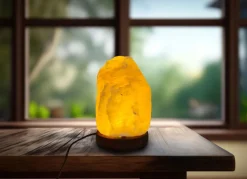 Led-Salzkristalllampe 7X11Cm Warmweis