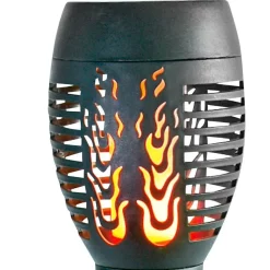 Led-Solar-Gartenfackel 9X50Cm Warmweis