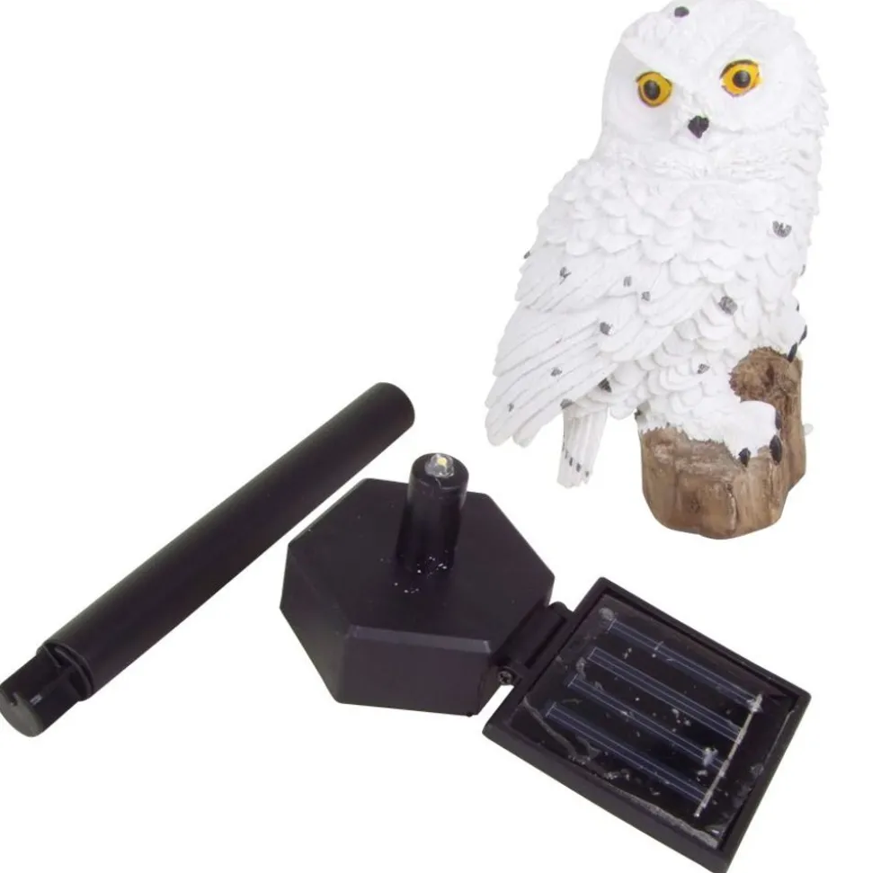 Led Solar-Gartenfigur Eule