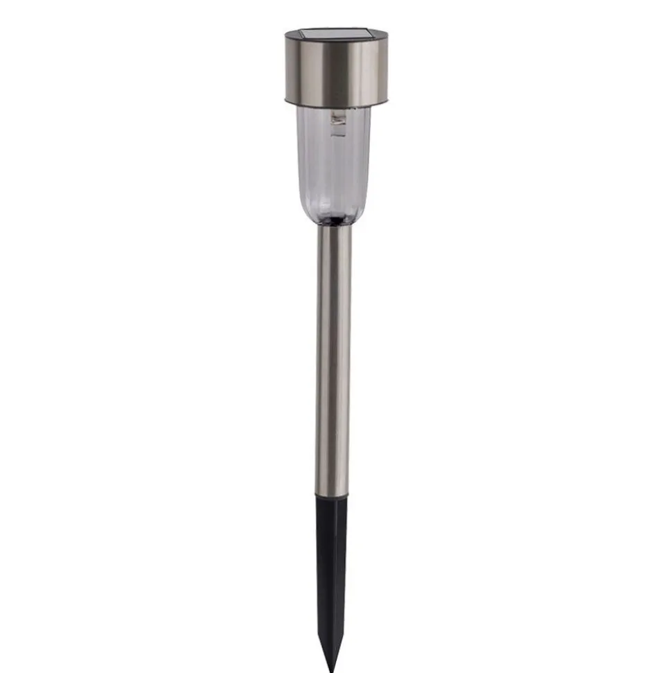 Led-Solar-Gartenleuchte Aus Edelstahl 37Cm