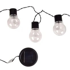 Led-Solar-Gluhlampenlichterkette 1,9M Warmweis