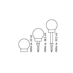 Led-Solar-Kugelleuchte 20Cm