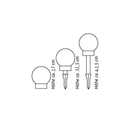 Led-Solar-Kugelleuchte 15Cm