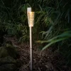 Led-Solar-Wegeleuchte Aus Edelstahl Und Echtglas 79Cm Warmweis